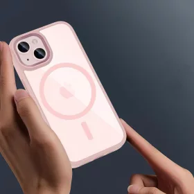   Tech-Protect MagMat MagSafe iPhone 15 tok rózsaszín/átlátszó