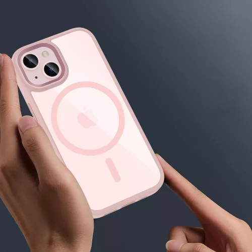 Tech-Protect MagMat MagSafe iPhone 15 tok rózsaszín/átlátszó