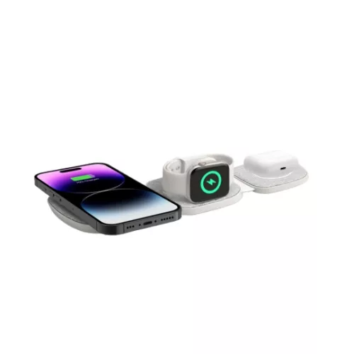 Tech-Protect QI15W-A32 3in1 MagSafe vezeték nélküli töltő – szürke