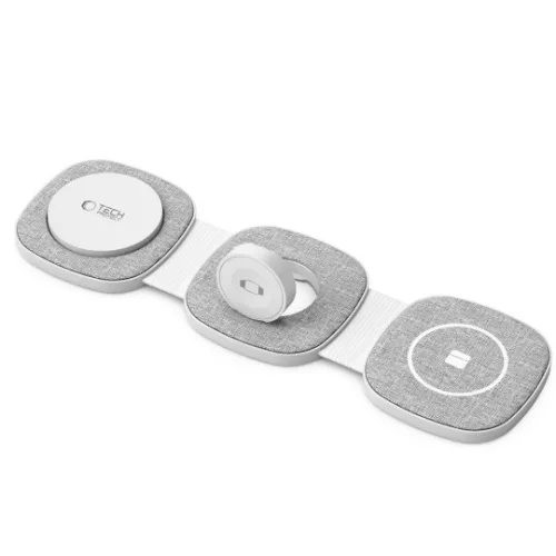 Tech-Protect QI15W-A32 3in1 MagSafe vezeték nélküli töltő – szürke