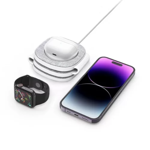 Tech-Protect QI15W-A32 3in1 MagSafe vezeték nélküli töltő – szürke