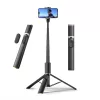 Tech-Protect L08S Bluetooth Selfie Stick Tripod fekete