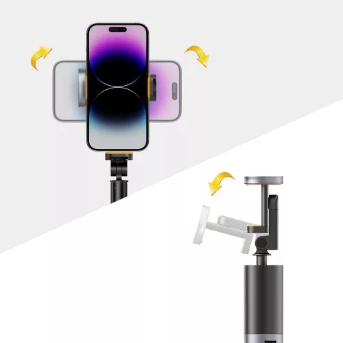 Tech-Protect L08S Bluetooth Selfie Stick Tripod fekete