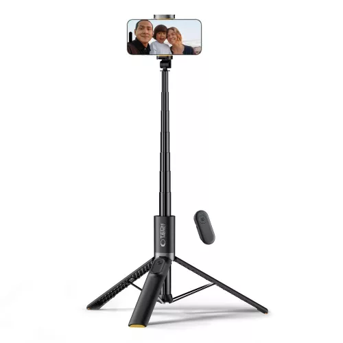 Tech-Protect L08S Bluetooth Selfie Stick Tripod fekete