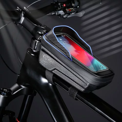 Tech-Protect V2 Universal Bike Mount M fekete kerékpáros táska