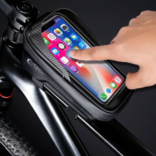 Tech-Protect V2 Universal Bike Mount M fekete kerékpáros táska