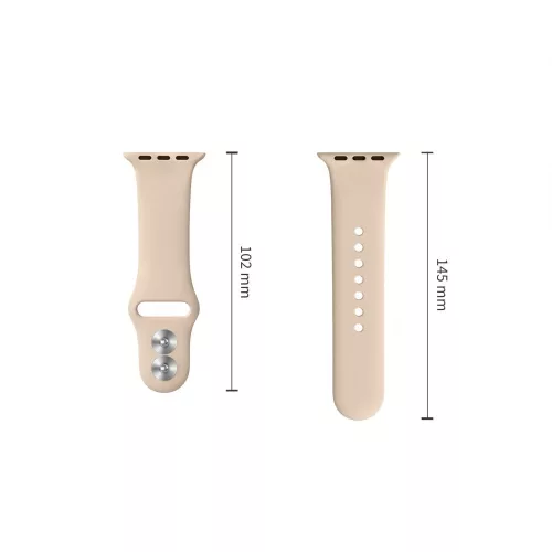 Tech-Protect Silicone Apple Watch szíj 44/45/46/49 mm - Walnut