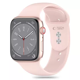   Tech-Protect Silicone Apple Watch szíj 40/41/42 mm - Light Pink