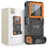 Tech-Protect IPX8 univerzális vízálló tok - fekete/narancssárga