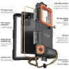 Tech-Protect IPX8 univerzális vízálló tok - fekete/narancssárga
