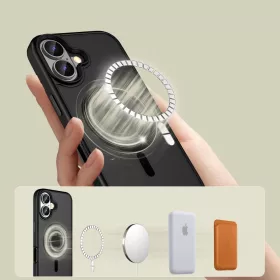 Tech-Protect MagMat MagSafe iPhone 16 matt fekete tok