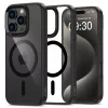 Tech-Protect MagMat MagSafe iPhone 16 Pro fekete/átlátszó tok
