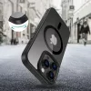 Tech-Protect MagMat MagSafe iPhone 16 Pro fekete/átlátszó tok