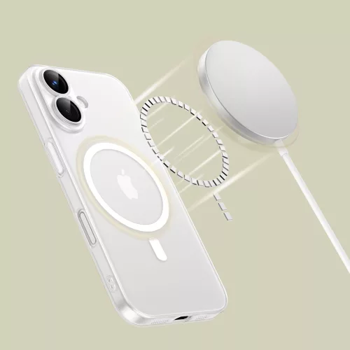 Tech-Protect MagSlim MagSafe iPhone 16 tok matt/fehér