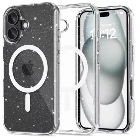 Tech-Protect FlexAir Hybrid MagSafe iPhone 16 csillogó tok
