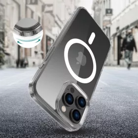   Tech-protect flexair hybrid magsafe iPhone 16 Pro Max átlátszó telefontok