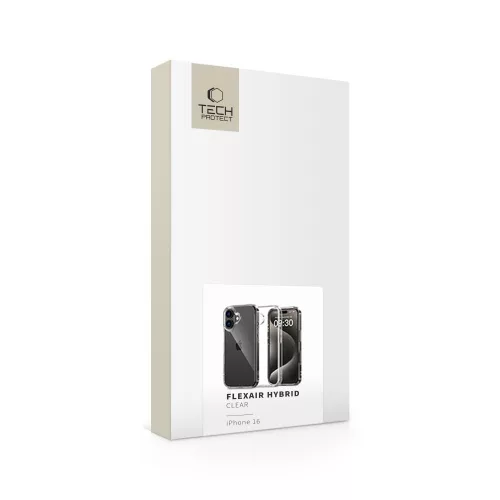 Tech-protect flexair hybrid iphone 16 clear