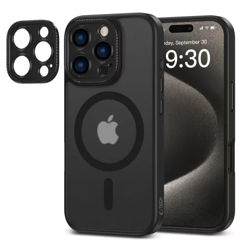 Tech-protect magcam magsafe iPhone 16 Pro tok - matt fekete