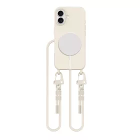   Tech-Protect MagNecklace MagSafe tok Apple iPhone 16 készülékhez - Cosmic latte