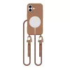 Tech-Protect MagNecklace MagSafe tok Apple iPhone 16 készülékhez - Csokoládé barna