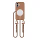 Tech-Protect MagNecklace MagSafe tok Apple iPhone 16 készülékhez - Csokoládé barna