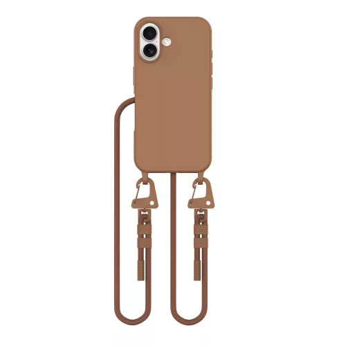 Tech-Protect MagNecklace MagSafe tok Apple iPhone 16 készülékhez - Csokoládé barna