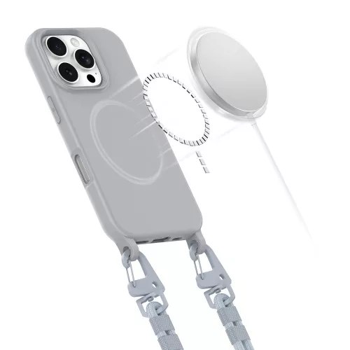 Tech-Protect MagNecklace MagSafe tok Apple iPhone 16 Pro készülékhez - Szürke