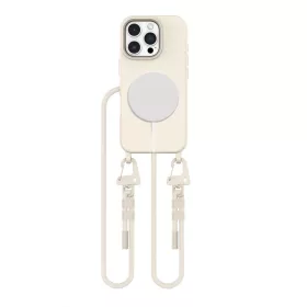   Tech-Protect MagNecklace MagSafe tok Apple iPhone 16 Pro Max készülékhez - Cosmic latte