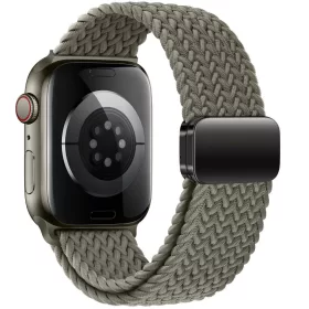   Tech-Protect Nylonmag Apple Watch szíj 44/45/46/49 mm - Olive Grey
