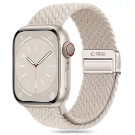   Tech-Protect Nylonmag Apple Watch szíj 44/45/46/49 mm - Starlight