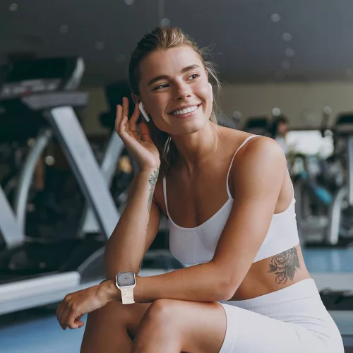 Tech-Protect Nylonmag Apple Watch szíj 44/45/46/49 mm - Starlight