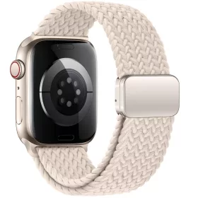   Tech-Protect Nylonmag Apple Watch szíj 40/41/42 mm - Natural Titanium