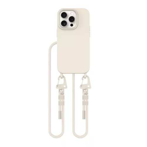 Tech-protect Magnecklace Magsafe iPhone 15 pro kozmikus krém