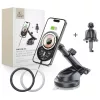 Tech-Protect MM15W-V6 15W BLACK/INTERIOR MagSafe mágneses autós tartó töltővel