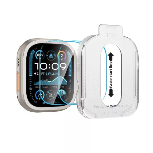 Tech-Protect Easy Set+ Apple Watch üvegfólia (2 db) - 49 mm