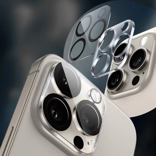 Tech-Protect Cam Fit+ objektívvédő iPhone 14/14 Plus/15/15 Plus átlátszó