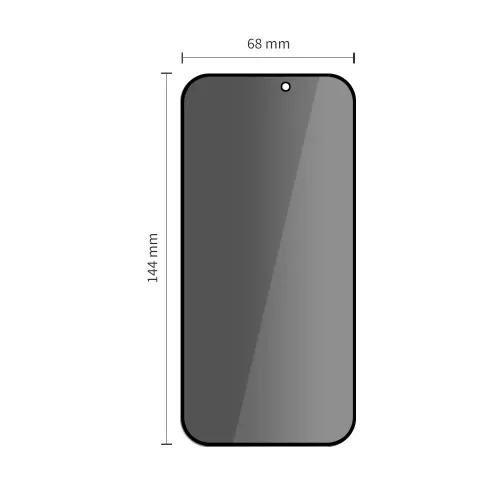 Tech-Protect Quick Set Spy+ 2-pack iPhone 15 / 16 Privát üvegfólia