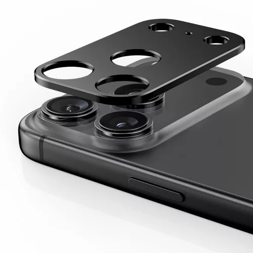 Tech-protect camalloy fit+ kamera védő iPhone 17 Pro fekete