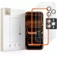 Tech-protect easy set+ edzett üveg kijelzővédő 3 db-os csomag iPhone 16 Pro / 17 pro számára - átlátszó