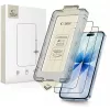 Tech-protect quick set+ edzett üveg képernyővédő iphone 17 fekete - 2 csomag