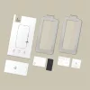 Tech-protect quick set+ edzett üveg képernyővédő iphone 17 fekete - 2 csomag