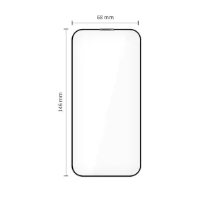   Tech-protect quick set+ edzett üveg képernyővédő iPhone 17 Pro fekete 2db