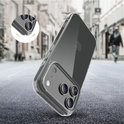 Tech-protect flexair hybrid iPhone 17 Pro Max átlátszó tok