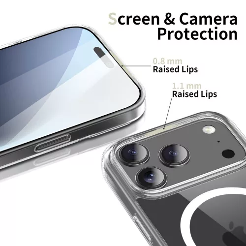 Tech-protect flexair hybrid magsafe iPhone 17 Pro átlátszó telefontok