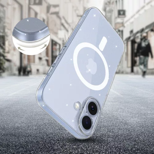 Tech-protect flexair magsafe iphone 17 glitter védőtok