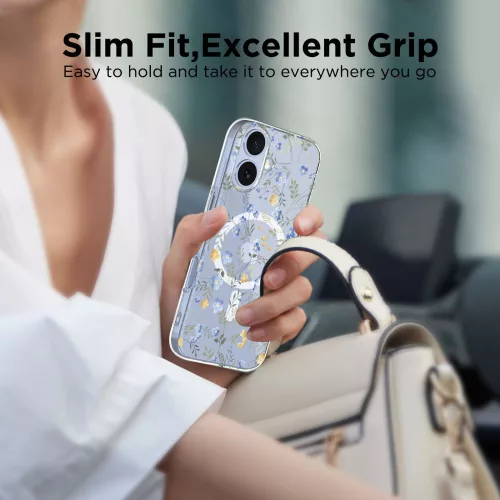 Tech-protect flexair magsafe iphone 17 spring flowers védőtok -