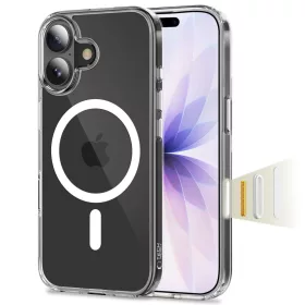   Tech-protect flexair hybrid cc magsafe iphone 17 átlátszó tok