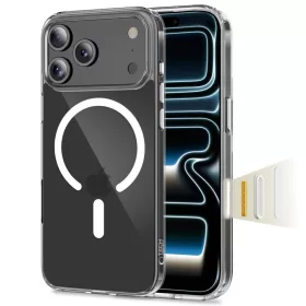   Tech-protect flexair hybrid cc magsafe iPhone 17 Pro áttetsző tok