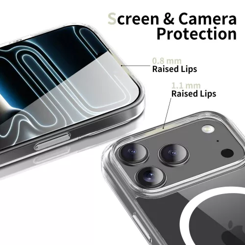 Tech-protect flexair hybrid cc magsafe iPhone 17 Pro Max tiszta