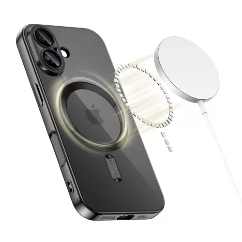 Tech-protect magflex magsafe iphone 17 fényes fekete tok